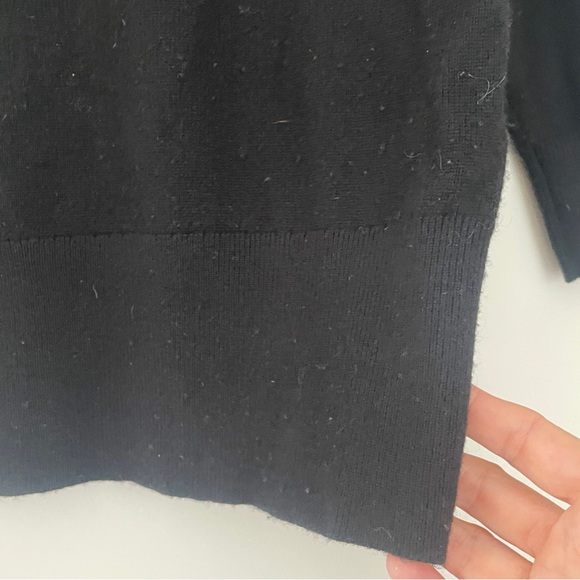 Ted Baker Black Sweater Bow Wool Cashmere Blend 4 - Picture 3 of 8